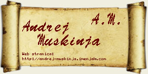 Andrej Muškinja vizit kartica